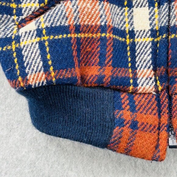 Billy The Kid Heavy Zip-Up Collared Boys Size 5Y Red Plaid Flannel Winter Jacket - Picture 4 of 11